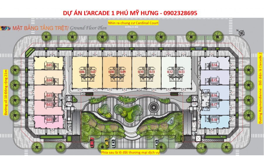 Phú Mỹ Hưng mở bán 37 căn L'arcade ngay khu thương mại tài chính quốc tế. Mua trực tiếp chủ đầu tư Phú Mỹ Hưng